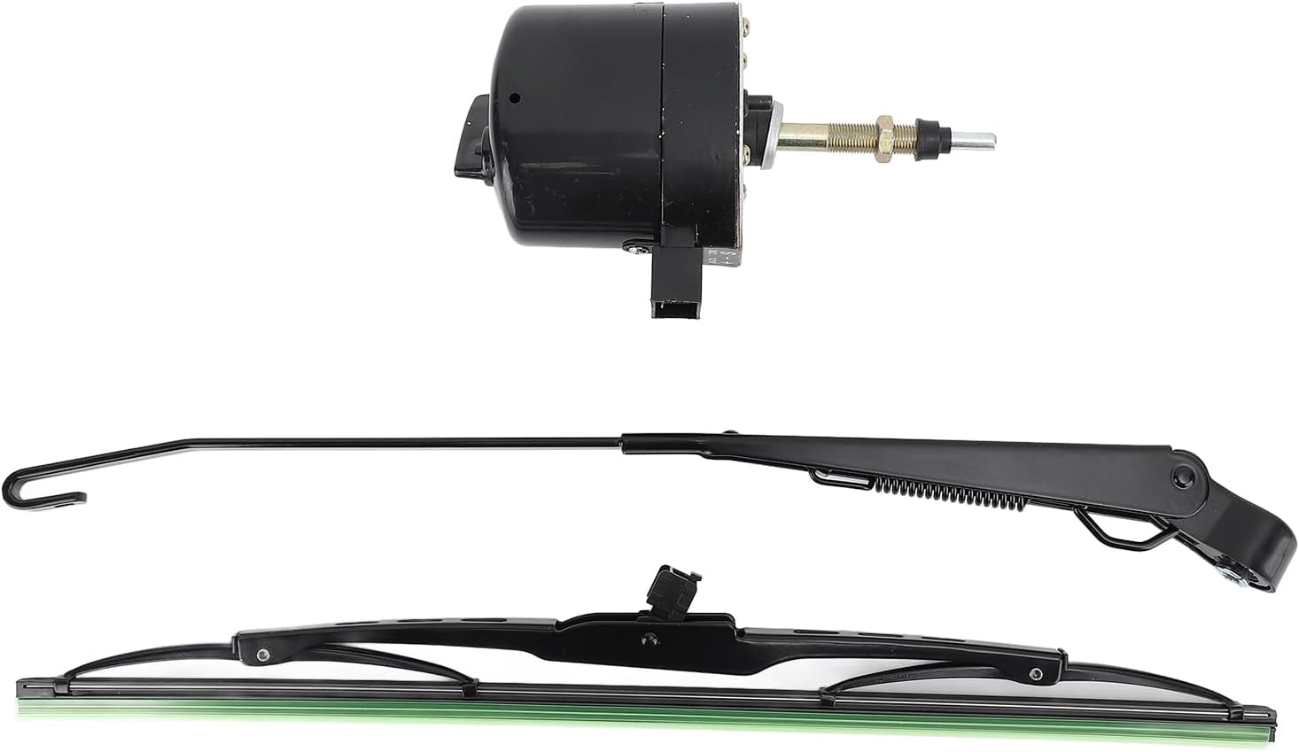 Motor de limpiaparabrisas universal de 12 V con brazo y hoja de repuesto para tractor barco de pesca accesorio de coche # 01287358 7731000001 0390506510