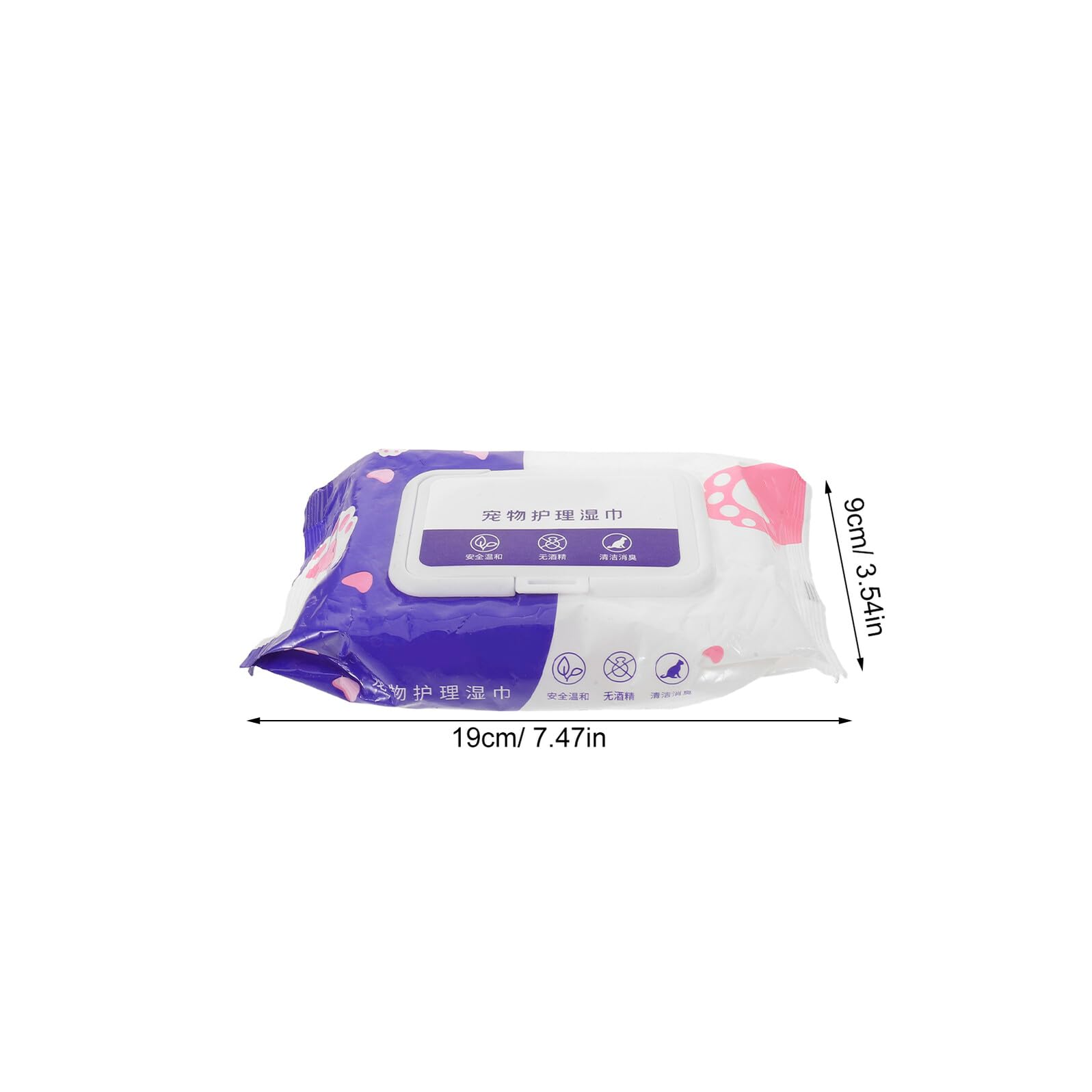 Lingettes de Toilettage pour Chats et Chiens sans Rinçage 10 Pièces Lingettes Hypoallergéniques Visage Pattes et Peau