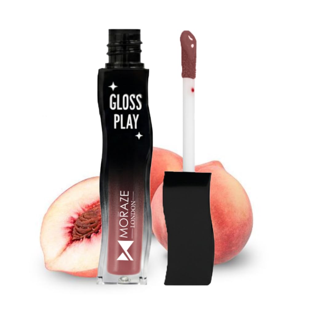 Gloss Play High Shine Lip Gloss | Non-Sticky, Hydrating, Lightweight Finish | 1.8 ml (COTTON CANDY NUDE)