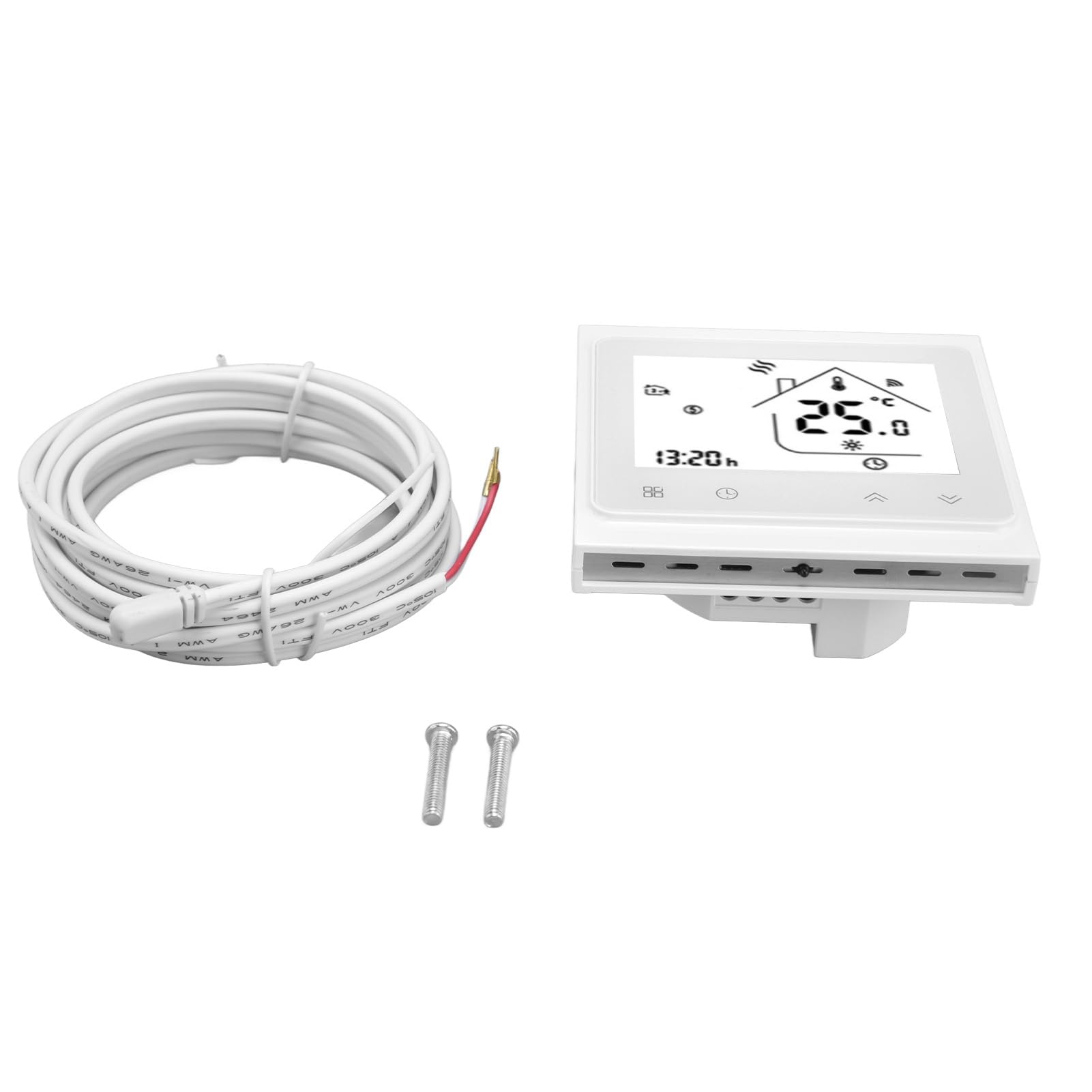 Yosoo Health Gear Termostato Intelligente WiFi Termostato Telecomando PC ABS da 95 a 240 V CA Controllo Tramite App Vocale Precisione ± 0,9 ° F per Riscaldamento a Pavimento Scaldabagno Caldaia a