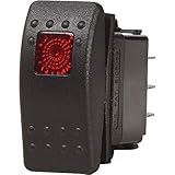 SupplyMount 7934 - Aftermarket Replacement Blue Sea Contura II Switch DPST Black - Off-ON Compatible with Blue Sea Systems