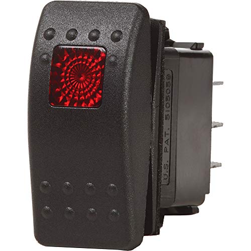 SupplyMount 7934 - Aftermarket Replacement Blue Sea Contura II Switch DPST Black - Off-ON Compatible with Blue Sea Systems