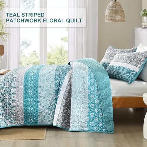 Courtepointe bohème patchwork Wongs Bedding aux finitions matelassées premium - 4