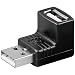 Produktbild Manhattan 689208 - Hi-Speed USB adapter A male to A female, 90-degree