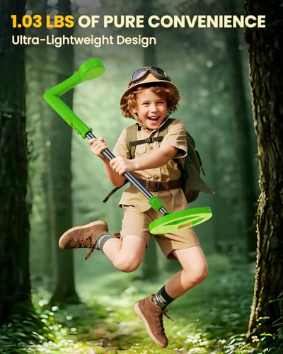 Image of Metal Detector for Kids, Intuitive Color LCD Display, 6.7 inch Glowing LED Coil, Kid-Safe Lightweight with Adjustable Handle & 4 inch Precision Deepth, Perfect Educational Gift for Kids Ages 3-12