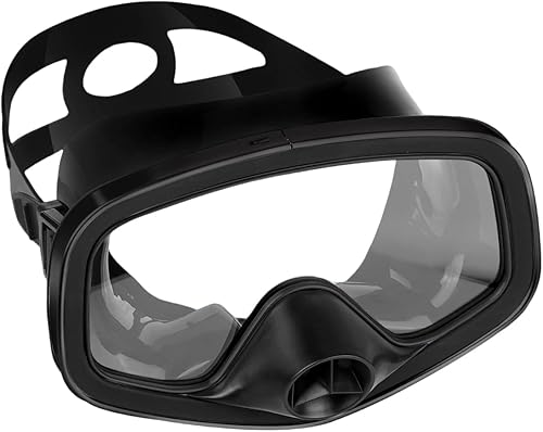 Miniatura 19 de Máscara de buceo con válvula de drenaje de visión amplia, adecuada para adultos, buceo, buceo libre y esnórquel