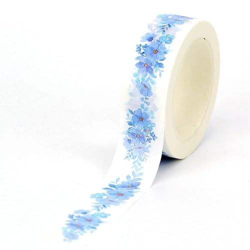 Decorative Sunflowers Floral Leaves Cherry Spring Masking Washi Tape Set