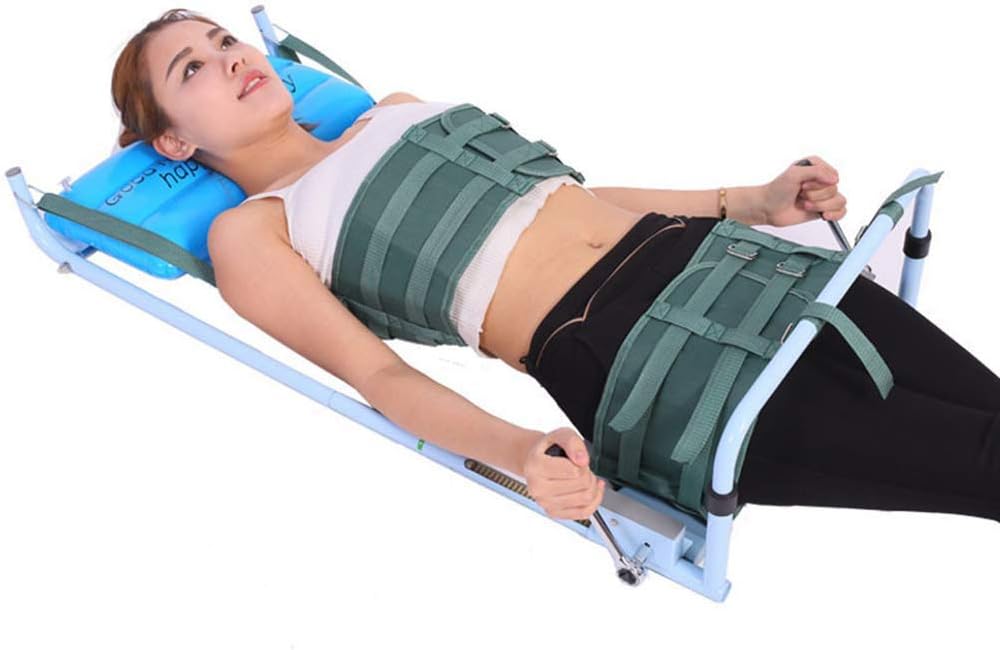 Portable Back Lumbar Traction Device for Bed, Home Use
