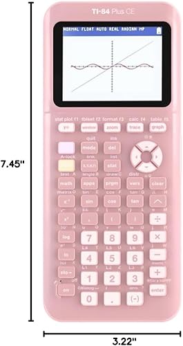 Miniatura 8 de Funda protectora de silicona suave a prueba de arañazos para calculadora Texas Instruments TI-84 Plus CE, color rosa