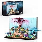 Micro Brick Tree of Life Building Set, Creative Nature World Model, 3D Wall Art Home Office Decoration or Table Display, Collectible Display Set, Ideas Gift Building Toy for Adults,Teens Ages 8+ Kids