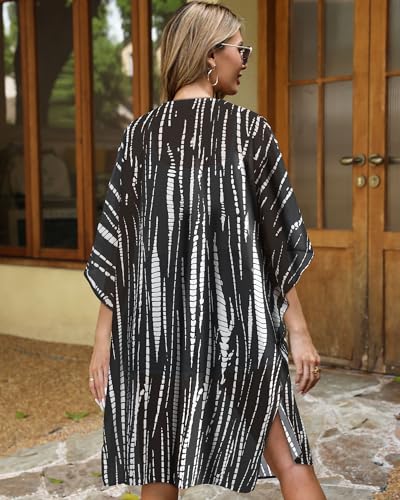 Image of Swimsuit Coverups for Women Sarong Beach Bikini Wrap Sheer Short Skirt Chiffon Scarf for Swimwear