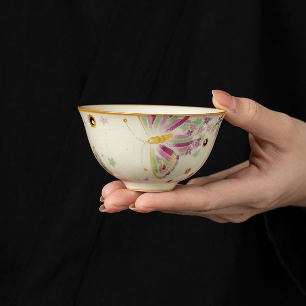 GSOUL Kungfu Tea cup Single Cup Ceramic Tea Host Personal Home Office Afternoon Party Small Tea Cups