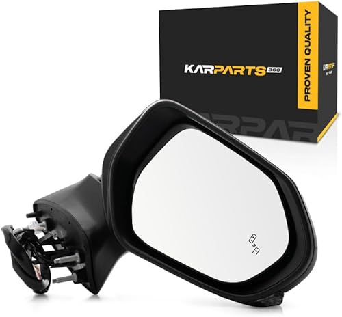 Miniatura 1 de Espejo de puerta para Toyota Camry 2018 2019 2020 lado del pasajero  Potencia  Calentado  Plegado manual  Híbrido con luces de señal y detección de