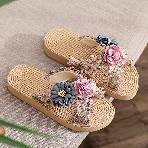 Children Flat Sneakers Fashion Summer Children Shoes Girls Thick Soles Lightweight Slip On Flower Open Toe2
