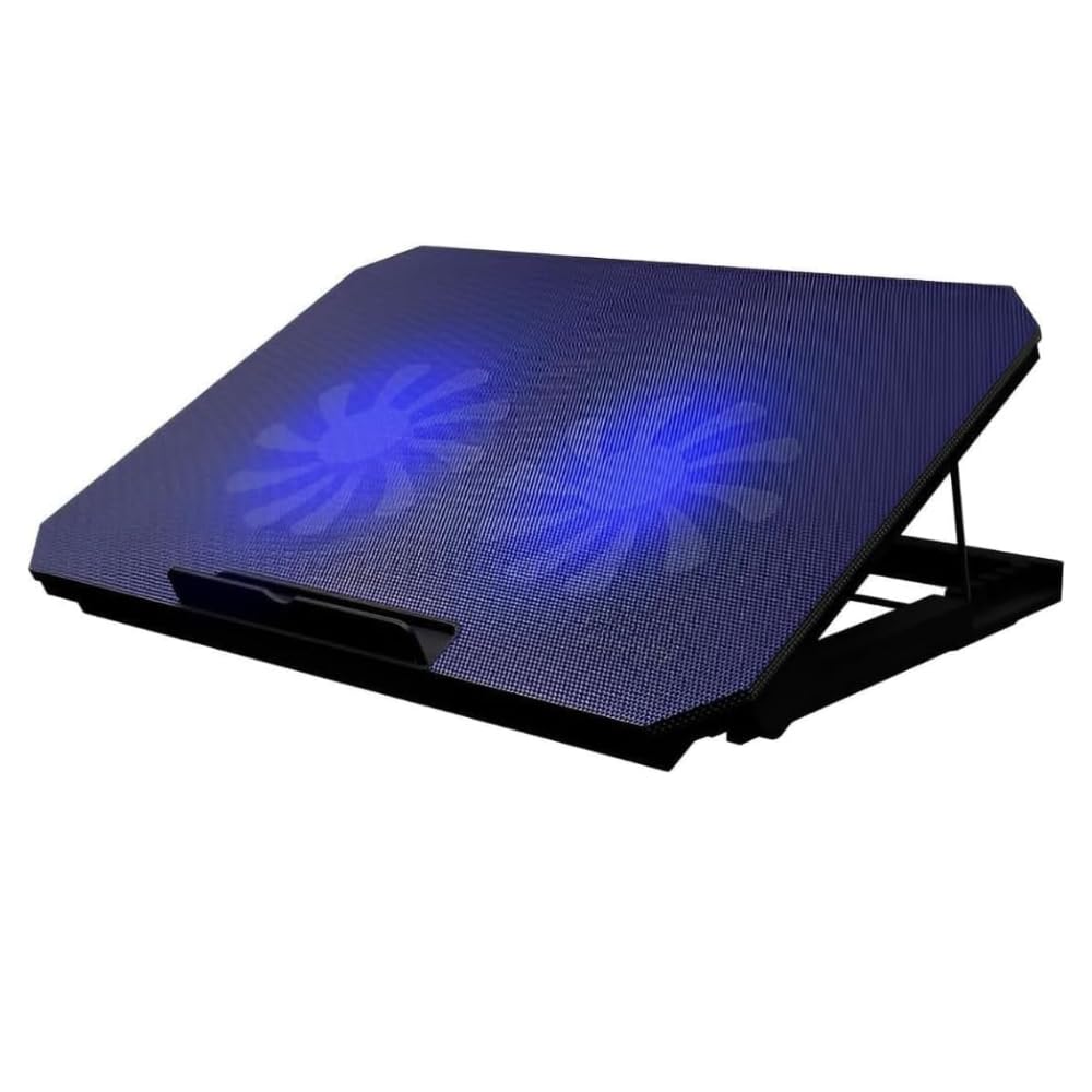 Suporte Para Notebook Com Cooler Duplo Silencioso 8 Níveis de Ajuste Ergonômico, Saída