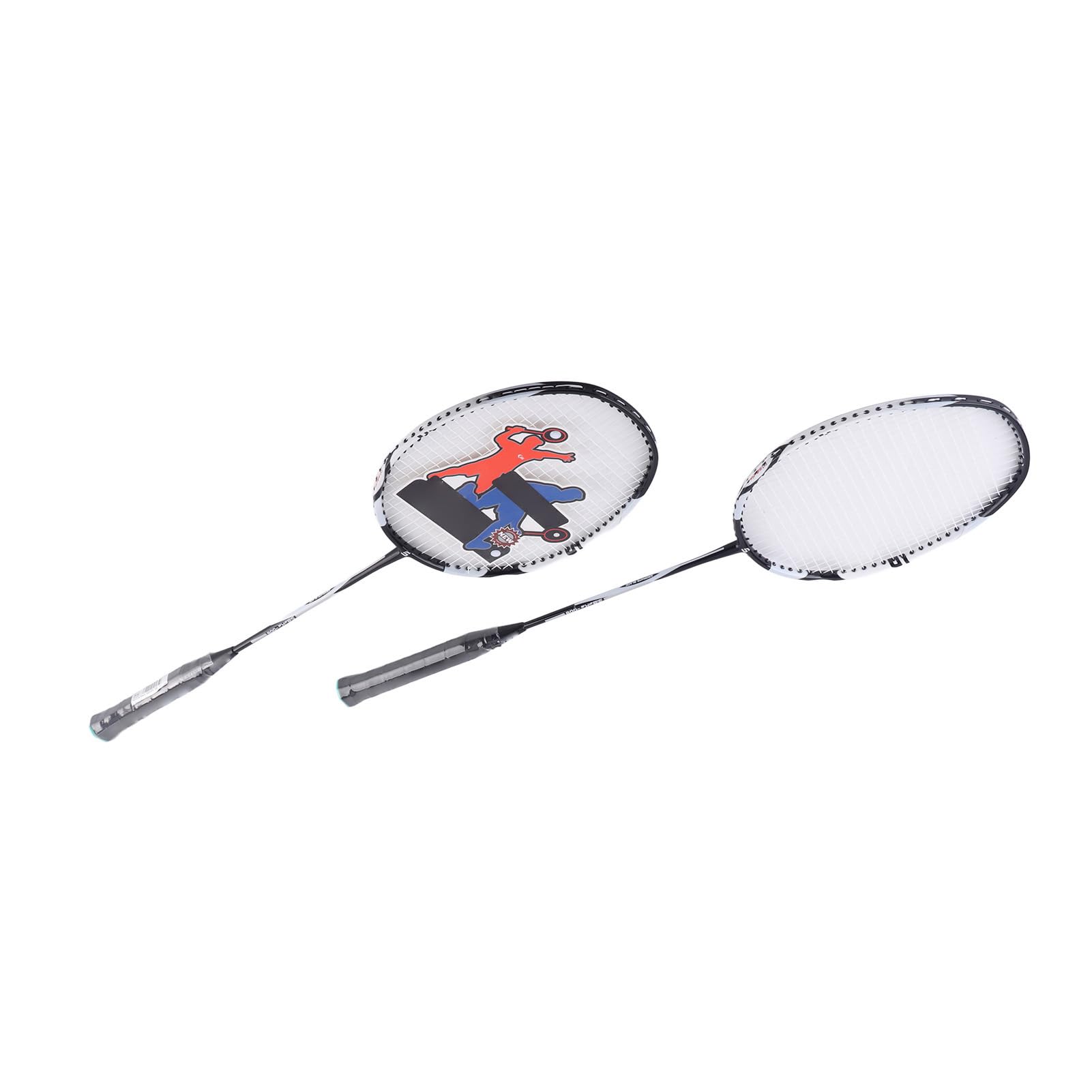 Generic Coppia di Racchette da Badminton in Alluminio Leggero con Manici Alti Elastici per Fitness e Allenamento - Ideale per il Gioco All'aperto