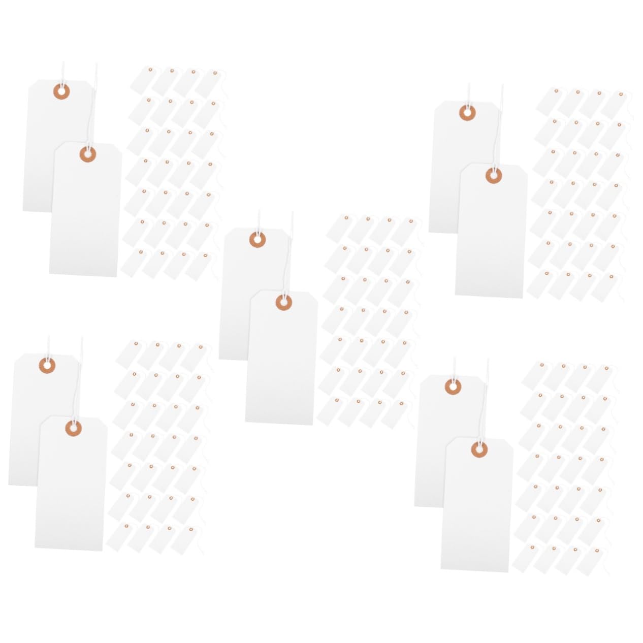 OSALADI 5 Ensembles Étiquettes Pour Le Marquage Étiquettes Vierges En Papier Étiquette De Marquage Vide Étiquettes De Bijoux Étiquettes De En Papier 100 Pièces * 5