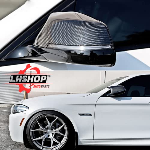 Carbon Fiber Mirror Caps for 2014-2018 BMW F10/F11/F06/F12/F13 LCI Models by Qlhshop - Used condition - Image 2