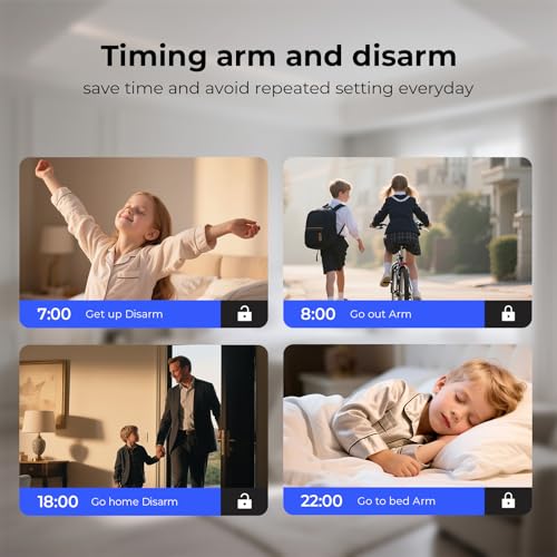 WiFi/4G Alarm 8 Pcs Kit – Wireless Smart Home Security System Expandable Easy Setup App Control 24/7 Monitoring Alexa Compatible Wireless Alarm System WiFi/4G for Home/Office/Store/Apartment - Image 6