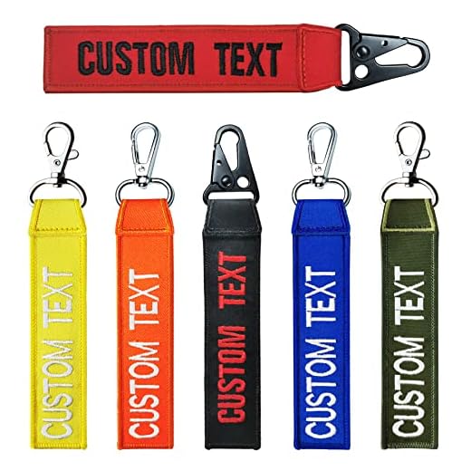 Personalized Keychain with Custom Embroidery