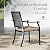 Sophia & William Patio Table and Chairs Set, Outdoor Dining Set for 8, 9 Piece Metal Patio Furniture, 82.7" Black Rectangular Table(Beehive)