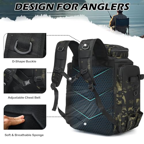 Sac de pêche 45L résistant à l'eau pour transporter vos accessoires sans effort - 5