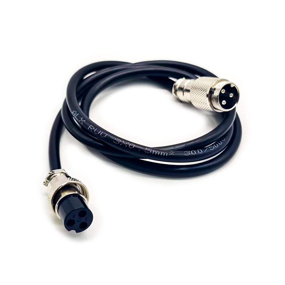 10 unids GX16 3 pines cable cable cable enchufe de aire macho a hembra aviación conector conjunto de cables 1 m