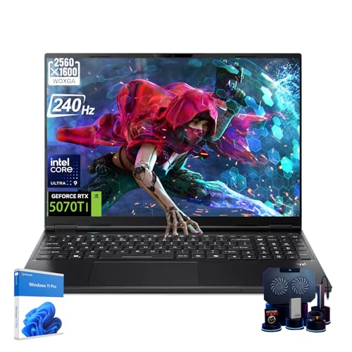Image of acer Predator Helios Neo 16S AI Gaming Laptop - 16 inch OLED WQXGA, 240HZ / 1MS, Intel Core Ultra 9 275HX, NVIDIA RTX 5070Ti 12GB GDDR7, RGB Backlit KB, Wi-Fi 6E, Slim, Windows 11 Pro, 64GB DDR5, 8TB SSD