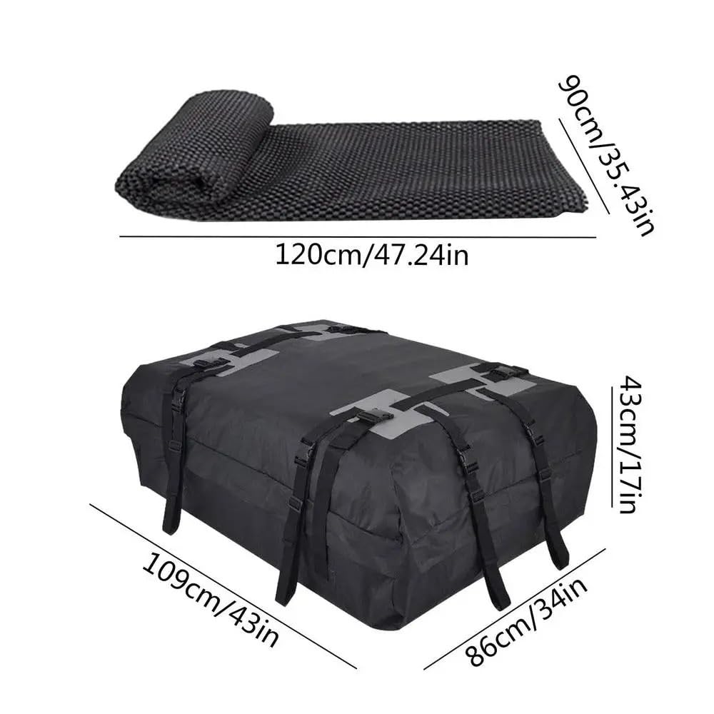 Rieles de Techo Bolsa portaequipajes para Techo de Coche