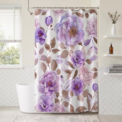 Rideau de douche imperméable et lavable en machine 130x170cm polyester