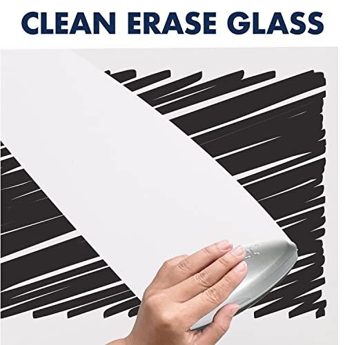Quartet Whiteboard, Glass Dry Erase Board, Magnetic, 28" X 50", Invisamount Vertical Frameless Mounting, Removable Tray, 1 Dry Erase Marker And 2 Glass Board Magnets (Q012850Imw) #TOP3