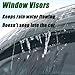 Window Visor Rain Guards Fit for 2014-2019 N-issan Note/Versa Note Hatchback 4PC Rain Side Window Vent Deflectors Tape-On Style Vent Window Deflector Window Visor ent Shade Deflector