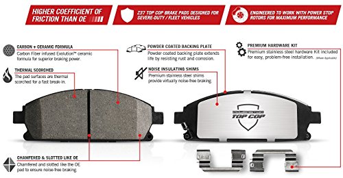Power Stop Z37-1058 Front Z37 Top Cop Severe-Duty/Fleet Brake Pad #TOP1