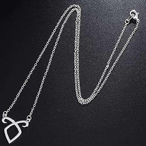 NMKIET 2021 Angelic Power Runes Shadowhunters Necklace Unsex Mortal Instruments City of Bones Minimalist Chain Collar Film Accessories (gold)