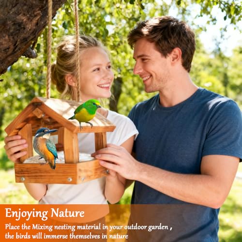 Image of Sukh Bird Nesting Material - Bird Nests Bedding Hummingbird Nesting Material Mixing Canary Nesting Material Finch Nesting Material Parakeet Nesting Materials for Cage,Gardens,Tree Trunks (3)