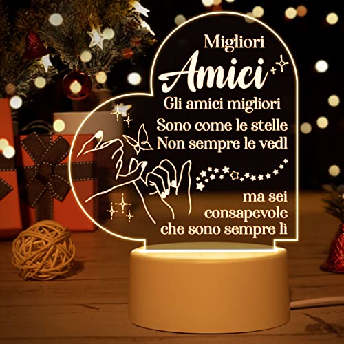 💘[Regali belli e affascinanti per le donne amiche] - Questo regalo bello e affascinante può essere utilizzato come una luce notturna o souvenir e posizionato nel soggiorno, camera da letto, tavolino, comodino, libreria, libreria o cassettiera per esprimere la vostra cura e amore per loro. Si sentono caldi ogni volta che lo vedono.