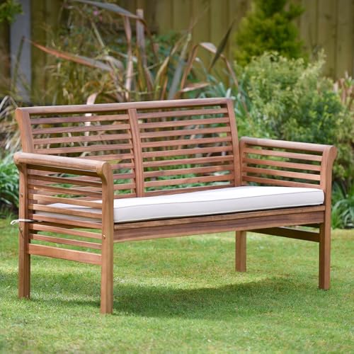 Ptsuker Outdoor Wooden Garden Sofa Set, 2-...