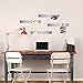 Lockways Magnetic Whiteboard Strip Set 4 Pieces 2 x 15 Inch Bulletin Board bar, Silver Stainless, Adhesive Backing Memo Board for Office, Magnetic Calendar, Photos, Name Cards & Papers