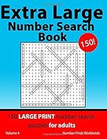 Extra Large Number Search Book: 150 large print number search puzzles for adults 1722756705 Book Cover
