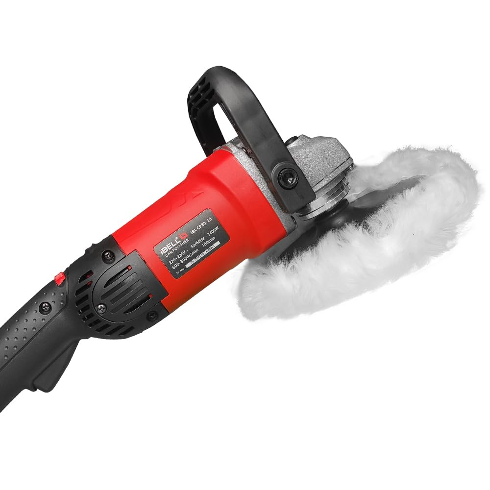 iBell CP80-18, 230V 1400W Dual Action Car Polisher with 180mm Dsc - High-Power Polishing & Sanding Tool for Paint Correction, Waxing, and Headlight Restoration - 6 Months Warranty 2
