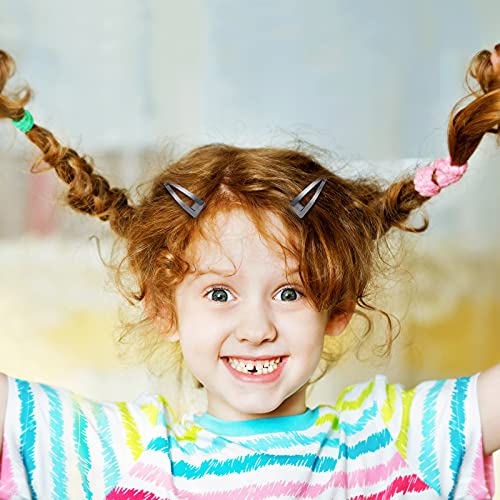 32 Pieces Snap Hair Clips For Women, 3 Prong Clips For Hair, Double Grip Hair Clips Metal Snap Clips, Hair Comb Clips Snap Hair Barrettes For Women Girls Hair Accessories (Gun Black) #TOP4