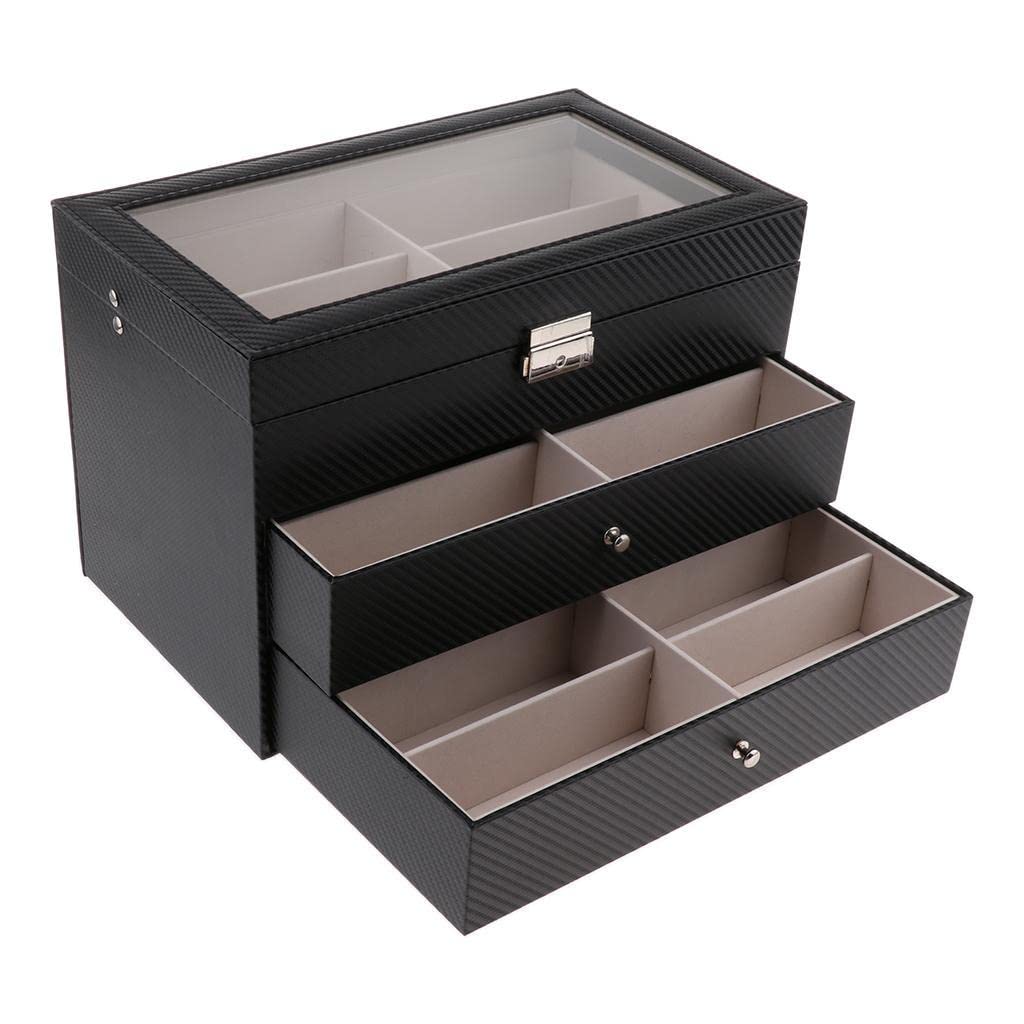 bnf 3-Layers Sunglasses Eyeglasses Eyewear Display Book Glasses Holder Box Case|Health & Beauty | Vision Care | Eyeglass Cases|1 X Gles Organizer Box-picture-20