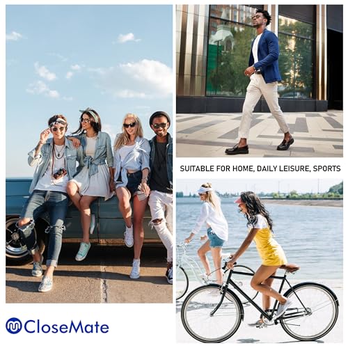 Closemate Men's 6-Pack Invisible No-Show Casual Socks for Loafers