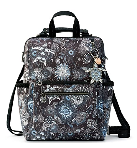 Sakroots Womens Eco-Twill, Laptop Compartmen Loyola Backpack In Eco Twill Convertible Purse With Adjustable Crossbody Strap Multifunctional Bag, Midnight Seascape, One Size Us #TOP4