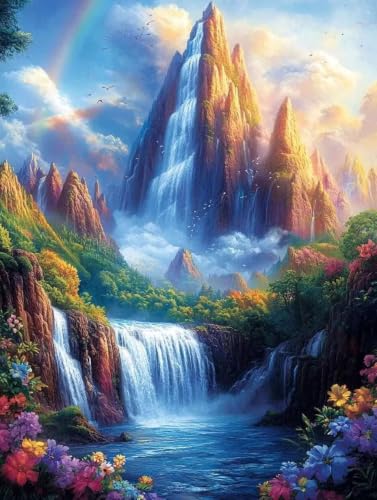 Peinture Diamant Complet Montagne pour Sublimer votre Decoration Murale Salon