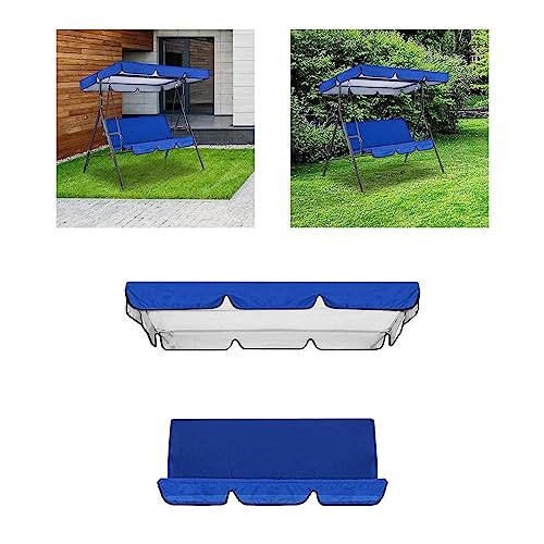 Toldo para columpio de patio impermeable con proteccion solar y fundas 7