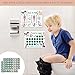 Dog Potty Training Sticker Chart, 10 Potty Charts with 216 Round Stickers & 1 Instruction Sheet, Potty Reward Sticker Chart for Toddlers Boys Girls - A01