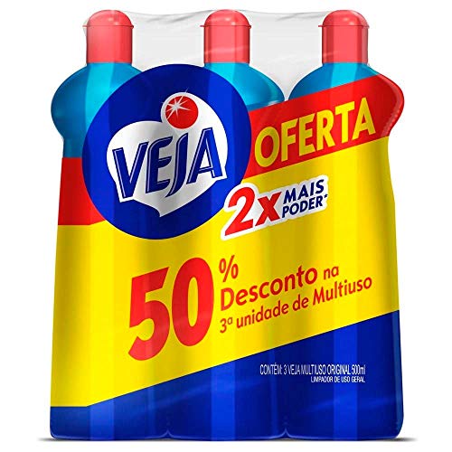Veja Gold Original - Limpador Multiuso, 3 unidades de 500ml