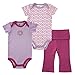 Yoga Sprout 2 Bodysuit and Pants Set, Girl Lotus Collection, 0-3 Months