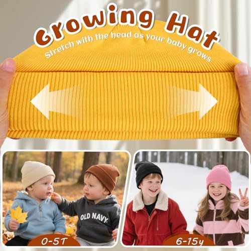 Image of ZOORON Toddler Beanie Boys Girls Beanies Kids Winter Hats Children Knit Cap